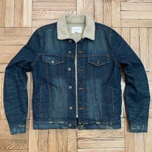Aeropostale Denim Jean Tucker Jacket Sherpa lined men’s size M